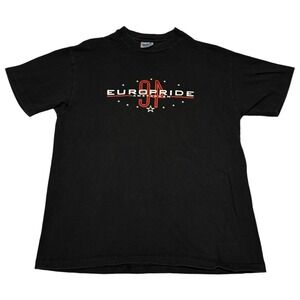 Hanes Vintage 1994 Europride Amsterdam Gay‎ Pride Black Shirt Adult Large